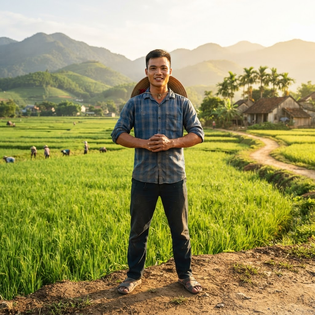 Làng quê yên tĩnh Mỹ Tú Sóc Trăng
